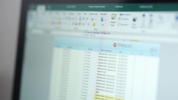 Transcription vidéo en texte xlsx avec transcri